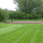 Boulodrome avec pose de mobiliers urbain